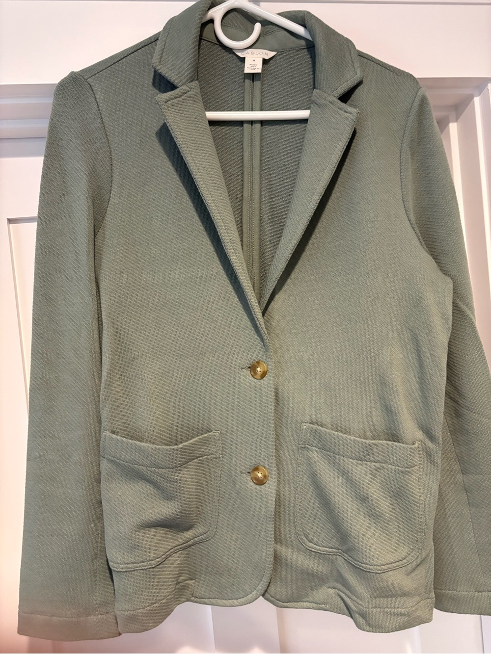 Women’s Carlson Sage Green Sweatshirt Blazer